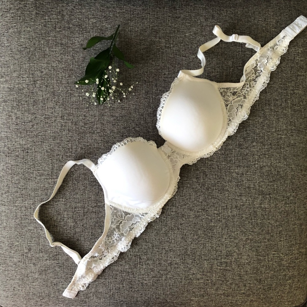 Victorias Secret Dream Angels Demi Lined Bra White